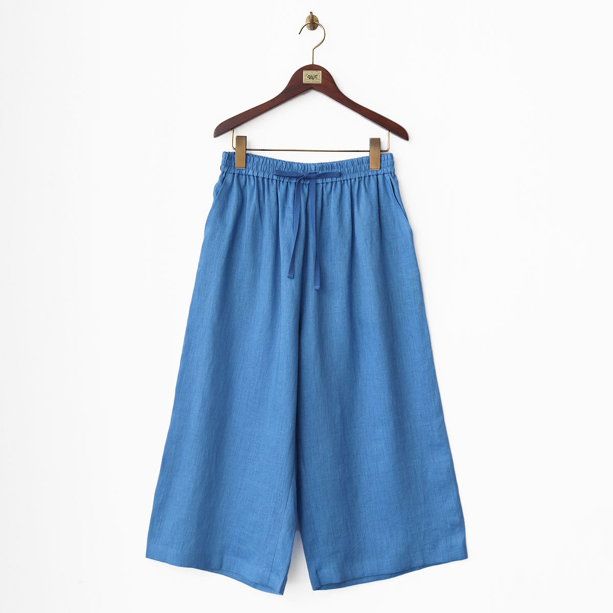 ウォッシュリネン クロップドパンツ