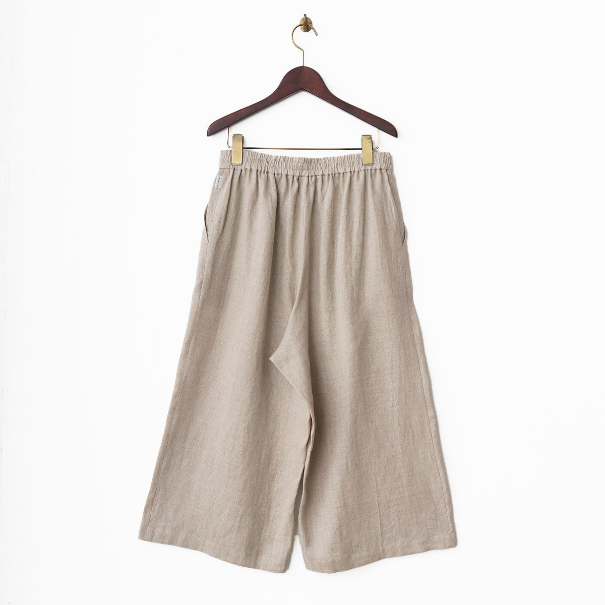 ウォッシュリネン クロップドパンツ