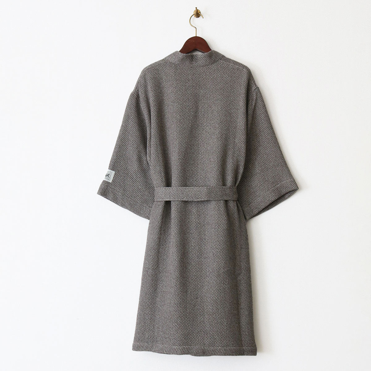 ヘザーワッフルバスローブ