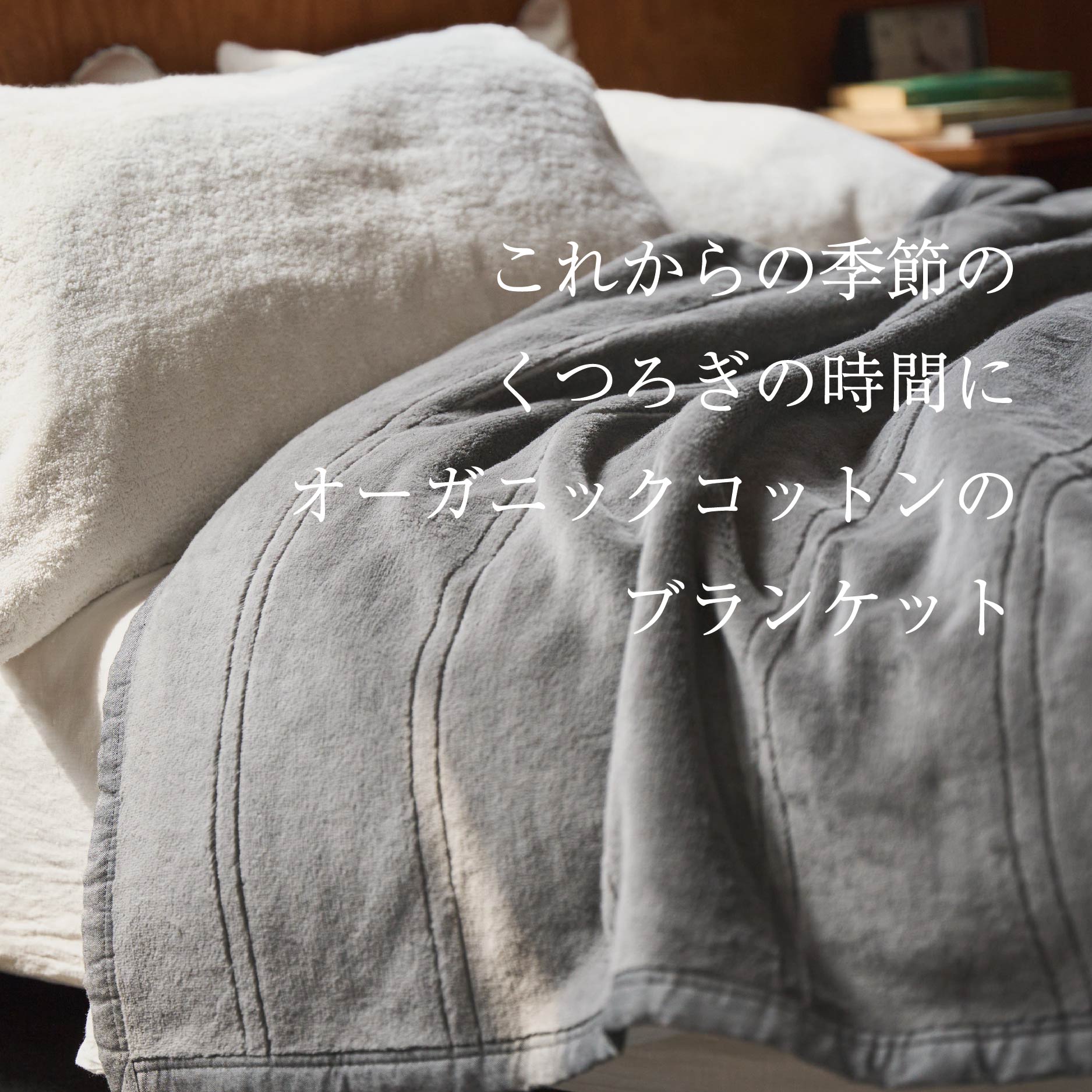オーガニックコットンのブランケット: ｜オーガニックコットンタオル